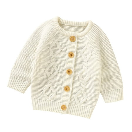 

EUMODR Boy Sweatshirt 9 Month Old Girl Clothes Baby Girl Boy Knit Cardigan Sweater Warm Pullover Tops Toddler Solid Outerwear Jacket Coat Outfit Clothes
