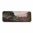 thumbnail image 1 of Woodland Computer Mouse Pad, Wolf Coming out of the Woods Gothic Castle Lake Boat off in Distance, Rectangle Non-Slip Rubber Mousepad Large, 31" x 12" Gaming Size, Brown Army Green Rose, by Ambesonne, 1 of 2