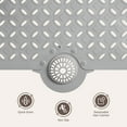 thumbnail image 3 of OTHWAY Non-Slip Bath Mat for Tub with Hair Catcher, 39"x17" Long Shower Mat, Large Drain Holes, Machine Washable Gripper Tub Mat (Grey), 3 of 11