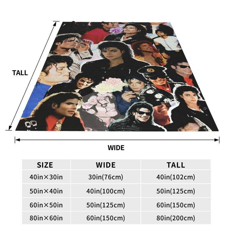 Michael Jackson Blanket Ultra Soft Micro Fleece Blanket Throw Bedding Room Decor Flannel Blankets for Bed Sofa 50 x40
