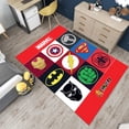 thumbnail image 2 of Dreammotif Colorful Avengers Logos Rug, Modern Area Rug For Living Room, Game Room Decor, Bedroom Rug For Teens, Large Colorful Carpet, 2 of 8