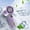 Purple, variant on Handheld Cooling Fan with Ice Compress Function, Digital Display and USB Charging for Desktop and Personal Use
