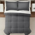 thumbnail image 4 of Serta Simply Clean 3-Piece Contemporary Solid Print Comforter Sets, 4 of 11