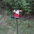 thumbnail image 4 of ToyKingdee Solar Christmas Lawn Light, Santa Claus Garden Stake with Metal Snowman Sign, Waterproof Outdoor Decor for Yard Pathway Patio, Festive Holiday Lighting, 4 of 9