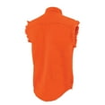 thumbnail image 4 of Milwaukee Leather DM1003 Men's Orange Lightweight Denim Shirt with Sleeveless Frayed Cut Off Small, 4 of 7