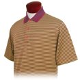 thumbnail image 1 of Monterey Club Men's Feeder Stripe Texture Golf Polo Shirt #1604, 1 of 2