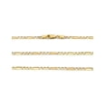thumbnail image 2 of Cadena Figaro Diamantada Casa del Anillo 2.5 mm 65 cm Oro Sólido 14K amarillo, 2 of 7