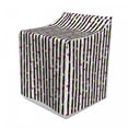 thumbnail image 1 of Abstract Washer Cover, Hand Drawn Vertical Monochrome Stripes Background with Colorful Dotted Pattern, Waterproof Dustproof Decorative Fabric, 29" x 28" x 40", Multicolor, by Ambesonne, 1 of 3