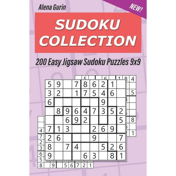 Sudoku Collection: 200 Easy Jigsaw Sudoku Puzzles 9x9