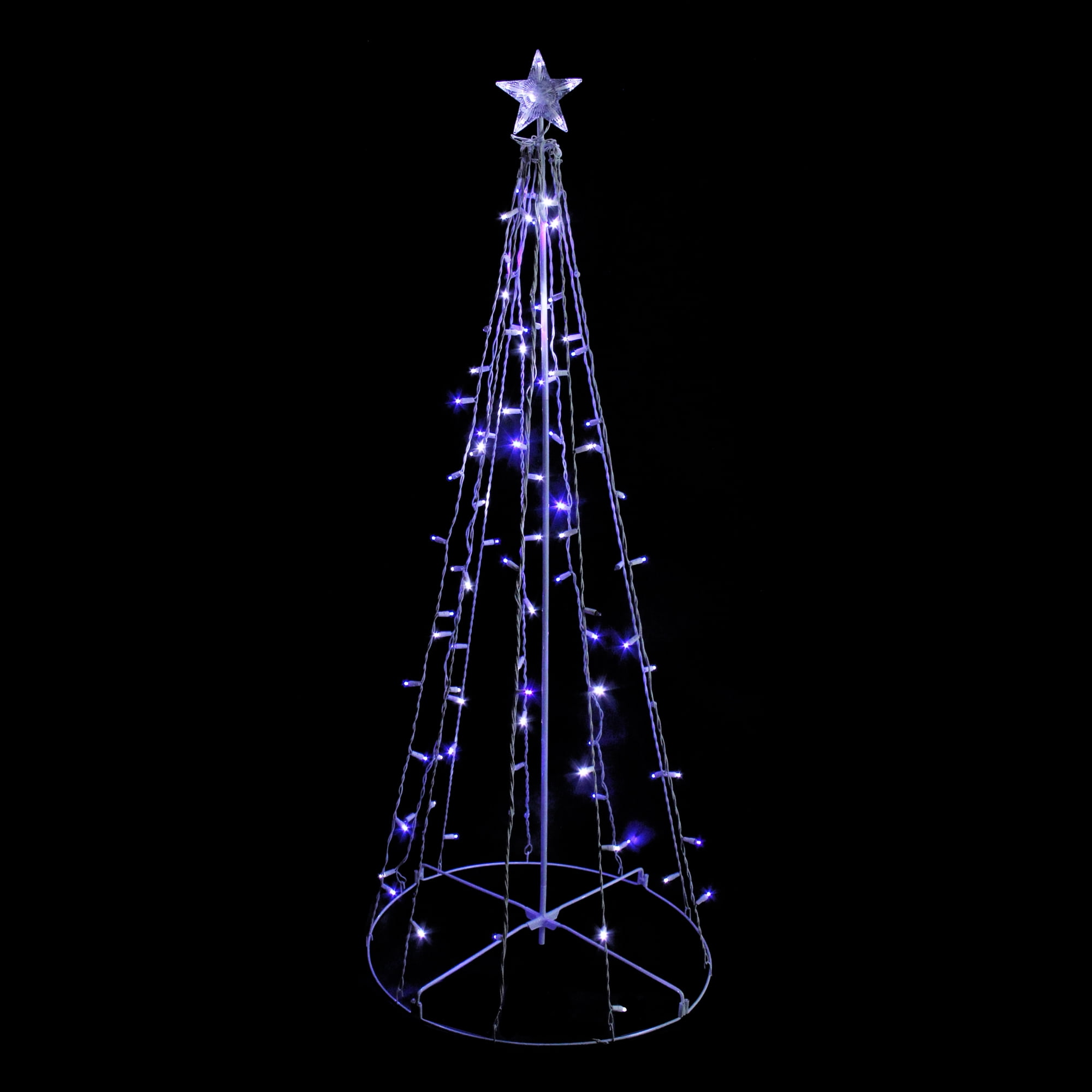 Northlight 5' Prelit Artificial Christmas Tree Twinkling Blue/White Lights