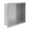 thumbnail image 6 of 12x12 inches Shower Niche, Stainless Steel Recessed Bathroom Shower Niche Shelf Silver, 6 of 8