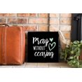thumbnail image 3 of Pray Without Ceasing Mint Heart Slate 12 x 12 Wood Wall Sign Plaque, 3 of 4