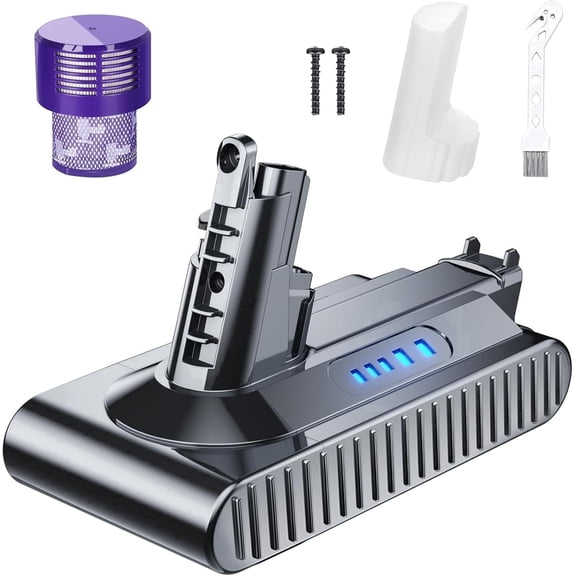 Dyson V10 Replacement Battery 25.2V 3000mAh Li-ion, Fits V10 Absolute/Fluffy/Animal