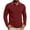 Wine, variant on Zivyakyro Collared Mens Polos Button Fall Casual Long Sleeve Loose Shirt Textured Breathable Jacquard Green 3XL