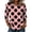 Watermelon Red, variant on JULMCOMO Shirts for Women Polka Dot 3/4 Sleeve Crew Neck Casual Loose Fit T Shirts Retro Dot Trendy Comfy Tunic Tops Hot Pink L