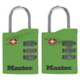 thumbnail image 2 of Candado para equipaje Master Lock 4684T, 4 cm de alto x 1,6 cm de ancho x 3,5 cm de largo, 2 of 2
