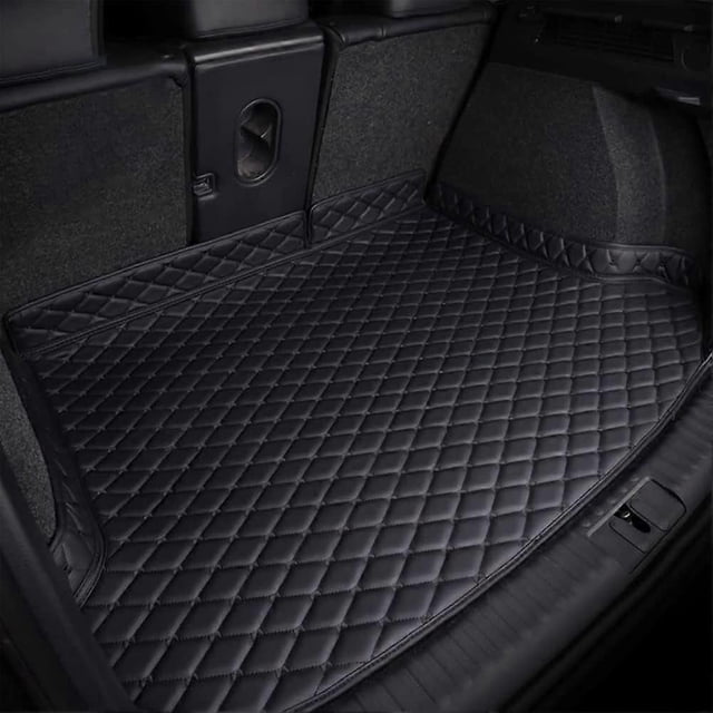 Suitable for BeautifulCar Trunk Mats for Maserati Levante 2016-2020, Leather Car Boot Liner Mat Car Boot Cover Anti-Slip Carpets, Waterproof Rear Trun