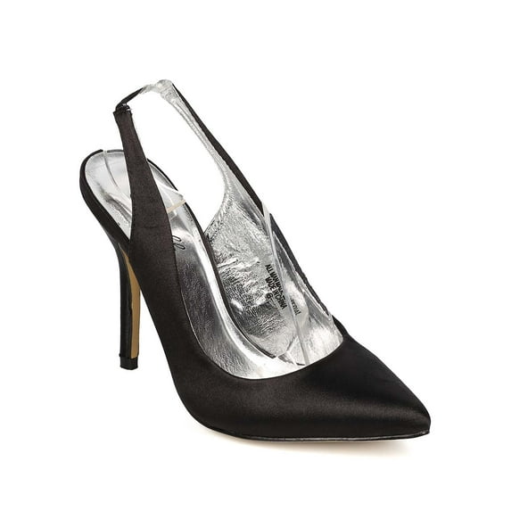 New Women Camille SGL1477-4 Satin Pointy Toe Slingback Stiletto Pump