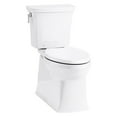 thumbnail image 2 of Kohler 3814-95 Elongated Toilet with Skirted Trapway, 1.28 GPF - Ice Gray - 2 Piece, 2 of 2