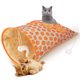 thumbnail image 2 of Bolsa De Túnel Para Gatos, Plegable, Interactiva, Con 5 Agujeros, Túnel Con Sonidos Arrugados, Cubo De Taladro Para Mascotas Con Bolas De Felpa Para Gatos, 2 of 8