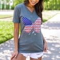 thumbnail image 3 of Women Crew Neck Tops Lady Summer T-Shirt Independence Day Tops Casual Loose Summer Comfy Tops Tee, 3 of 6