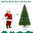 thumbnail image 4 of Costway 9FT PVC Christmas Tree 2132 Tips Hinged Solid Metal Legs, 4 of 11