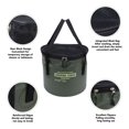 thumbnail image 3 of Collapsible Bucket with Handle, Lightweight Foldable Water Container with Mesh Pouch Multifunctional Portable Outdoor Basin Bucket for Fishing, Camping, Hiking, Backpacking, Travel, 3 of 7