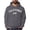 Dark Gray, variant on Women's Slogan Letter Print Long Sleeve Hooded Sweatshirt Pullover Hoodie Tops (Black, XS)