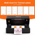 thumbnail image 3 of Rongta 4x6 Bluetooth Thermal Shipping Label Printer, Wireless Shipping Label Maker | Compatible with Windows/Mac/Android/iOS (Black), 3 of 8