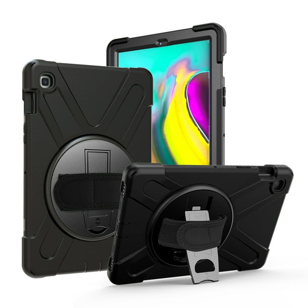 incompleet Karakteriseren opstelling KIQ Shield Series Samsung Tab A 10.1 Case T510/T515 2019 Shockproof Rugged  Cover 360 Kickstand, Hand Strap & Shoulder Strap for Galaxy Tab A 10.1 Inch  SM-T510/SM-T515 [Black] - Walmart.com