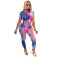 thumbnail image 2 of Seyurigaoka Women Casual Clothes Set Assorted Tie-dyed Print Top and Long Pants, 2 of 9