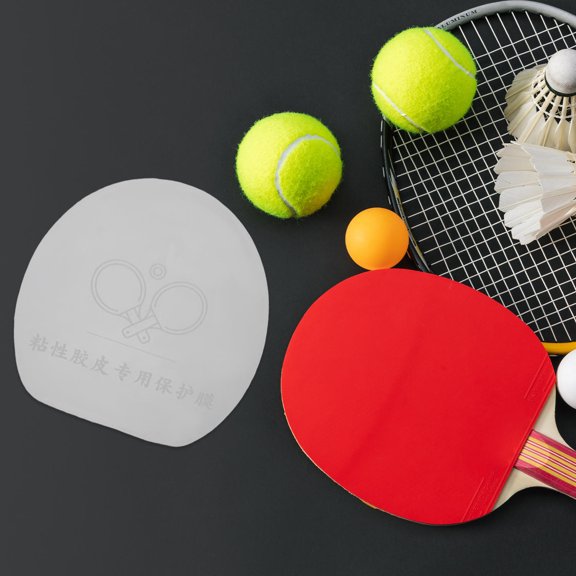 BESTYASH 10Pcs Table Tennis Racket Guard Transparent Protective Film for Durable Paddle Coverage