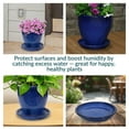 thumbnail image 4 of Sunnydaze 9.75" Round Imperial Blue Ceramic Outdoor Flower Pot Saucer 4-Count, 4 of 10