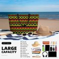 thumbnail image 5 of PAYOHTO Classic Ethnic Bohemian Large Beach Tote Bags for Womens Mens Sandproof Swim Pool Bag with Zipper for Travel Vacation, 5 of 7