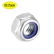 thumbnail image 1 of Tuercas de bloqueo hexagonales con inserto de nylon M8 x 1.25mm, acero inoxidable 316, 20 piezas, 1 of 5
