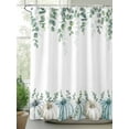 thumbnail image 2 of Fsddascl Grey Blue Pumps Fall Shower Curtain Set - 48" x 72" Washable Bathtub Curtain with 12 Hooks, Thanksgiving Eucalyptus Leaves Waterproof Fabric Stall Shower Curtains for Bathroom/Bathtub Décor, 2 of 6