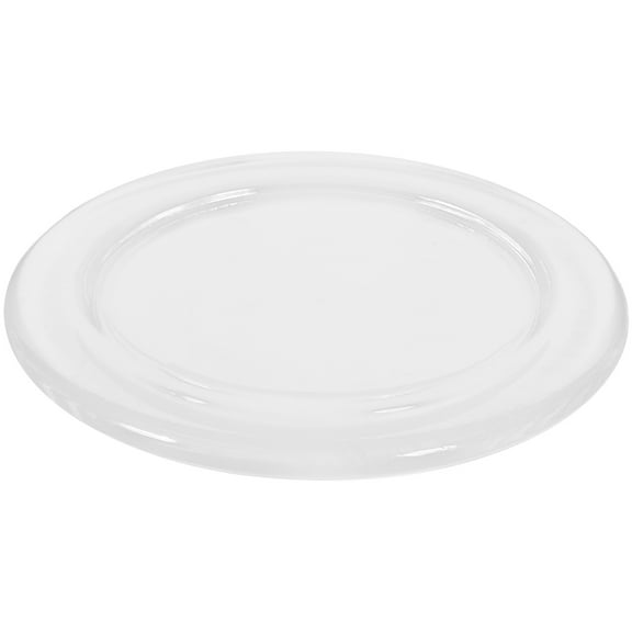 White Glass Candle Tray for Home Elegant and Sturdy Multi-functional Tea Candle Holder