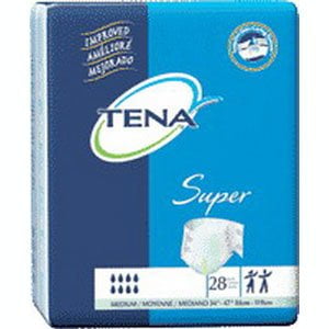 TENA Super HEAVY Absorbency Adult Diaper Brief L Overnight 67501 28/ (Best Overnight Cloth Diaper For Heavy Wetter)