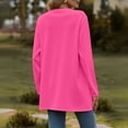 thumbnail image 4 of VISALY Long Cardigans Button Down Cardigans 2025 Fall Fashion Cardigan Soft Knit Cardigan for Women Long Sleeve Open Front Coat with Pockets Thin Cardigans Lightweight Trendy Sweaters Hot Pink 3Xl, 4 of 6