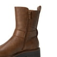 thumbnail image 4 of DREAM PAIRS Women's Ankle Boots, Chunky Low Heel Short Boots with Buckle Strap and Side Zipper, 4 of 8
