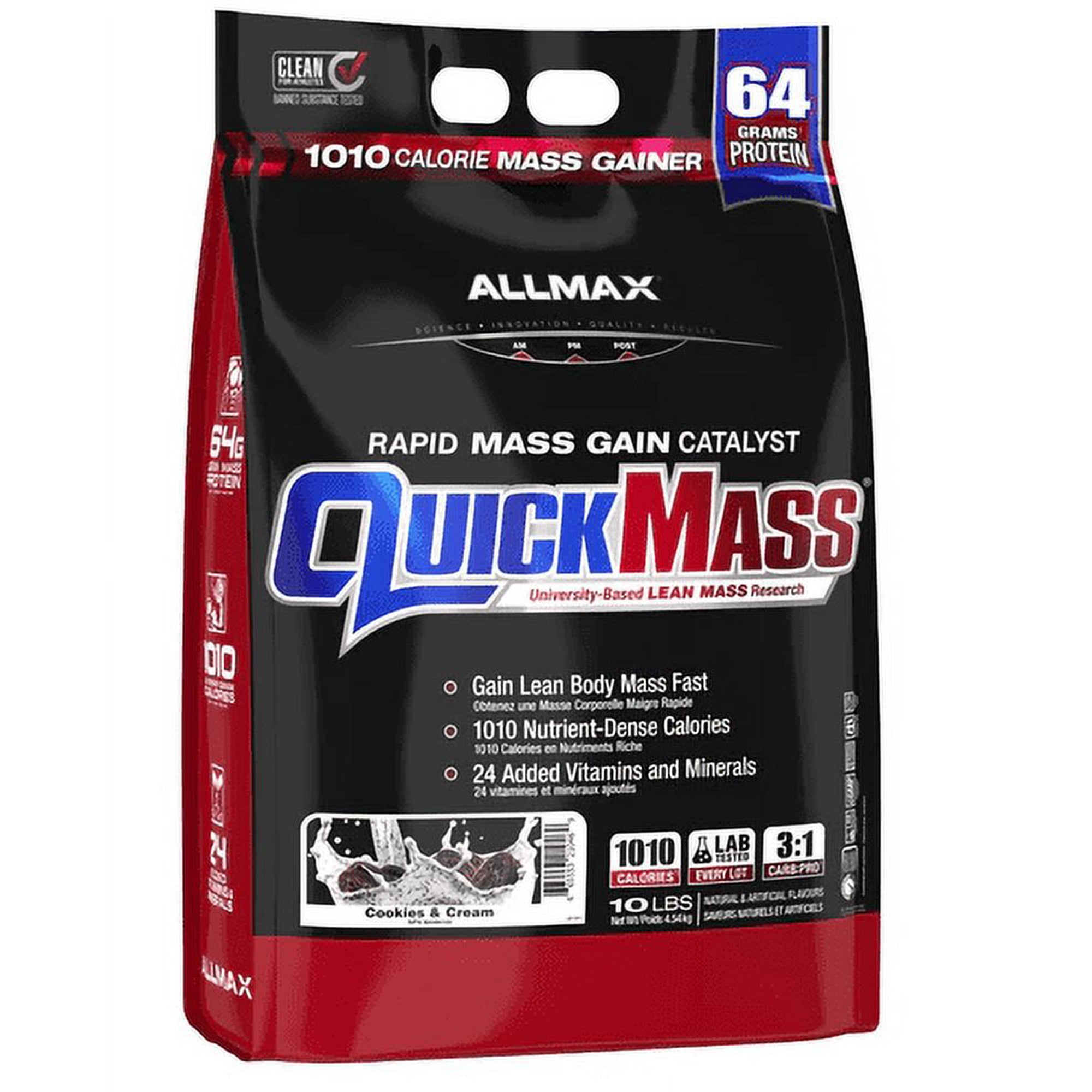 Allmax: QuickMass 10lb Cookies & Cream Flavor