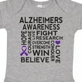 thumbnail image 4 of Inktastic Alzheimers Disease Awareness Month Ribbon Boys or Girls Baby Bodysuit, 4 of 5