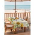 thumbnail image 2 of Outdoor Tablecloth with Umbrella Hole for Patio/Picnic/Party/Camping, Sunflower Waterproof Table Cloth Rectangle Table Cover Washable, Summer Eucalyptus Botanical Floral Vintage (54"x 80"), 2 of 8