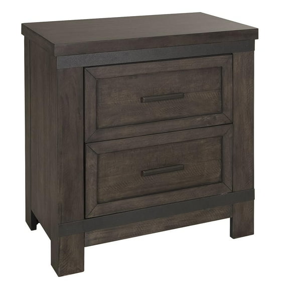 Thornwood Hills Dark Gray Night Stand
