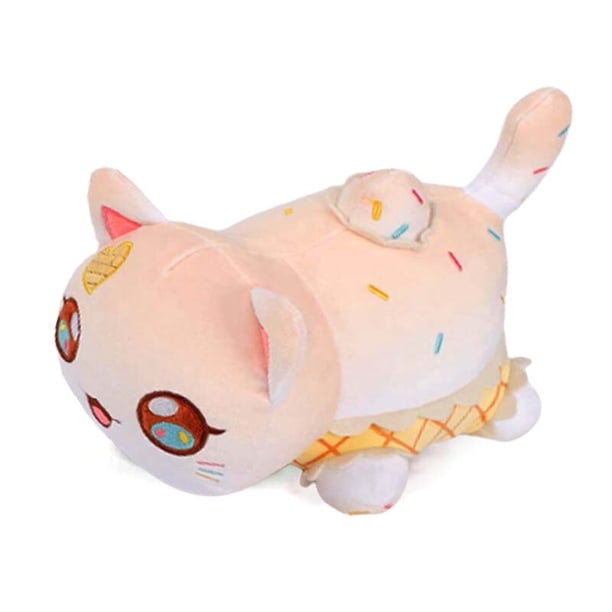 Juguetes de peluche Meemeow Aphmau, Comida Meemeows, Gatos Kawaii, Felpa, Conejito, Ahpmau, Papas fritas, Hamburguesa, Almohada linda, Gatos de peluche, Mantequilla zhangyuxiang LED