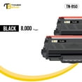 thumbnail image 4 of TN850 TN820 Compatible Toner Cartridge | for Brother TN-850 TN850 TN 850 820 DCP-L5500DN L5600DN HL-L5000D L5200DW L6200DWT L6250DW L6400DW MFC-L5700DW L5850DW L6800DW L6900D Black 2-Pack, 4 of 10