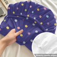thumbnail image 4 of Cal.King Size Fitted Sheet Set - Color Polka Dot 3 Piece Bedding Sets 16" Deep Pocket Fitted Sheet with 2 Pillowcases, Modern Simple Geometric Blue Brushed Microfiber Hotel Luxury Bed Sheets, 4 of 9