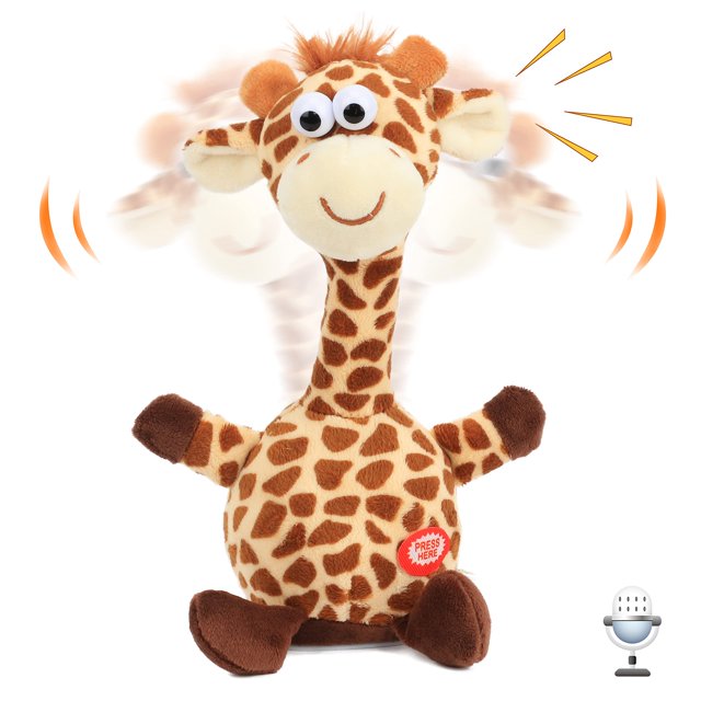 Juguete interactivo Hopearl Talking Jiraffe para niños pequeños