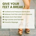thumbnail image 6 of Bukihome Arch Support Shoe Insoles for Flat Feet, Gel Arch Inserts for Plantar Fasciitis, 3 Pairs Adhesive Arch Pad for Relieve Pressure and Feet Pain (S, Black), 6 of 7