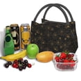 thumbnail image 3 of Easygdp Gold Spiders And Cobwebs Bolsa de Almuerzo Insulada Reutilizable, Bolsa de Mano y Bandolera para Oficina, Trabajo, Viajes, 3 of 6